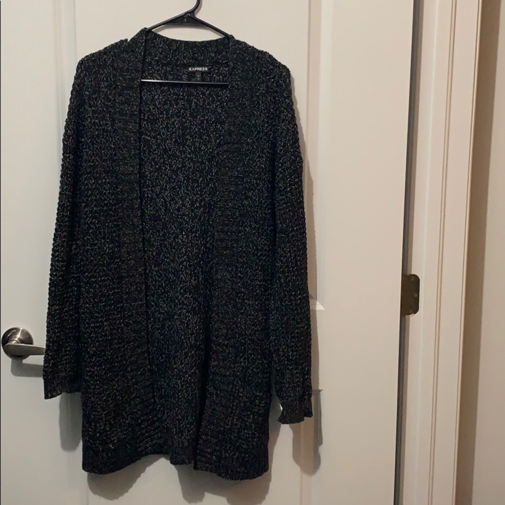 Express Long Knit Cardigan